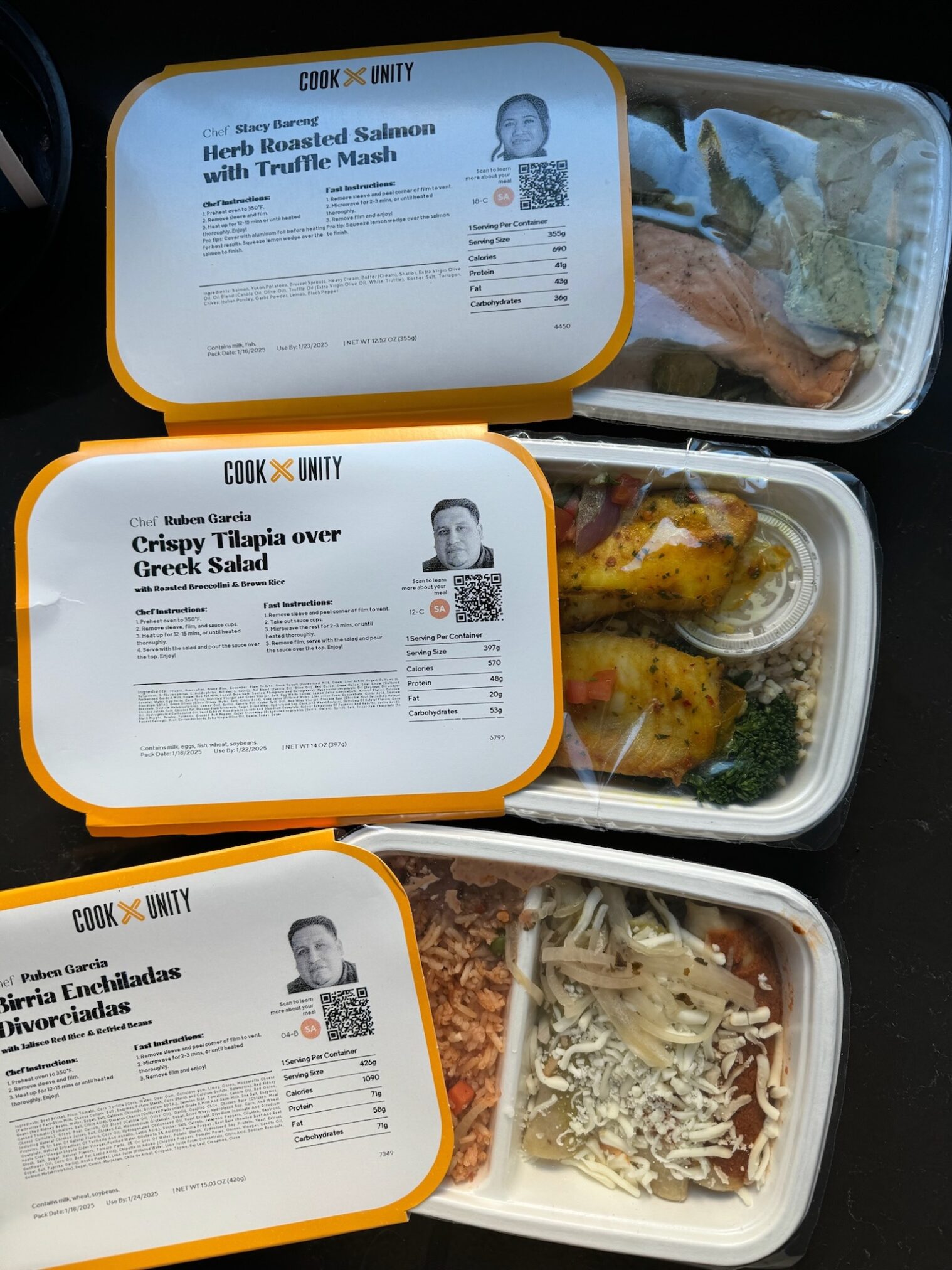 CookUnity Review - Sample Meals and Portion Sizes - 1